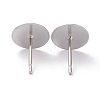 304 Stainless Steel Stud Earring Findings STAS-J031-02-2