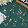 18Pcs Alloy Keychain Clasps KEYC-SC0001-72G-3