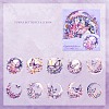 Pet Floating Flower Moon Sticker PW-WG43111-03-1