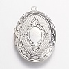 Brass Locket Pendants X-KK-N0116-054P-1