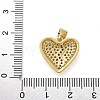 Brass Micro Pave Cubic Zirconia Pendants KK-M319-23G-04-3