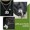 6Pcs 6 Style 316 Surgical Stainless Steel Charms STAS-UN0040-38P-6