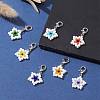 Star Glass Seed Beads Pendants HJEW-MZ00029-2