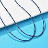 Natural Lapis Lazuli Beaded Necklaces NJEW-JN02492-01-5