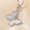 Elegant Fashionable Brass Butterfly Pendant Necklaces for Daily Wear or Parties RL9381-3