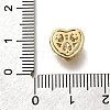 Brass Cubic Zirconia Heart Multi-Strand Links KK-M316-10G-02-3