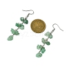 Natural Green Aventurine Dangle Earrings for Women EJEW-TA00553-02-3