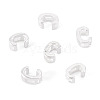 6Pcs 925 Sterling Silver Hollow Initial Beads STER-TA0001-53C-2