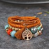 Bohemian Vintage Creative Glass Bead Bracelet PW-WG4D881-05-1