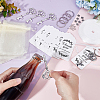 CHGCRAFT DIY Heart with Word Love Beer Bottle Opener Keychain Making Kit DIY-CA0004-99-3