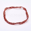 1 Strand Faceted Bicone Half Plated Electroplate Glass Beads Strands X-EGLA-J026-3mm-H12-2