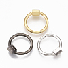 Brass Screw Carabiner Lock Charms KK-T047-06-1