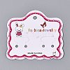 Cardboard Paper Jewelry Display Cards for Hair Ties Storage CDIS-N004-12-1