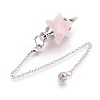 Natural Rose Quartz Dowsing Pendulums X-KK-F756-08D-2