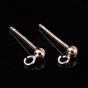 925 Sterling Silver Ear Stud Findings STER-K167-042A-RG-4