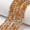 Electroplate Glass Beads Strands EGLA-A034-T2mm-K08-1