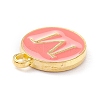 Golden Plated Alloy Enamel Charms X-ENAM-Q437-11M-2