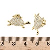 Brass Micro Pave Cubic Zirconia Pendants KK-P325-36G-3