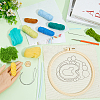 DIY Coaster Punch Needle Embroidery Starter Kits for Beginners DIY-WH20095-003A-3