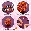 120Pcs 4 Colors Pave Disco Ball Beads RB-PH0001-58-4