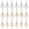 DICOSMETIC 18Pcs 3 Colors Rack Plating Alloy European Dangle Charms FIND-DC0001-25-1