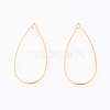 Brass Earring Hooks X-KK-T038-138G-1