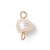 6Pcs 2 Colors Natural Freshwater Pearl Potato Connector Charms with 304 Stainless Steel Double Loops PALLOY-JF04947-2