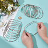 14Pcs Iron & Brass Loose Leaf Book Binder Hinged Rings FIND-UN0010-35-4