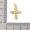 Rack Plating Brass Micro Pave Cubic Zirconia Pendants KK-Z047-08G-03-RS-3