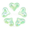 UV Plating Rainbow Iridescent Acrylic Beads PACR-T016-01B-1