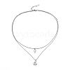 Non-Tarnish 304 Stainless Steel Tiered Necklaces NJEW-JN02350-02-1