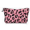 Leopard Print Polyester Cosmetic Zipper Pouches PW-WGDCEF5-01-1