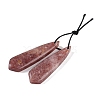 Natural Strawberry Quartz Pendants G-Q176-02-2