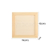 Unfinished Blank Wooden Clay Photo Frame PW-WG449CF-04-1