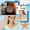 84Pcs 7 Styles Flat Round Natural Sea Shell Pendants SSHEL-HY0001-12-5