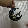 Moon with Dog Window Suncatchers PW-WG7D0D8-09-2