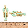 Brass Enamel Pendants KK-T001-02G-3
