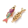 304 Stainless Steel Enamel Pendants STAS-Z193-13G-04A-2