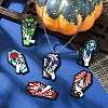 16Pcs 8 Styles Opaque Printed Acrylic Pendants SACR-CJ0001-24-6