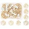 14Pcs 7 Styles Rack Plating Alloy Enamel Pendants FIND-FS0004-76-1