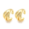 Rack Plating Brass Cuff Earrings EJEW-A028-51G-1