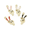 Alloy Enamel Pendants PALLOY-D011-05LG-1