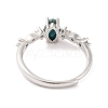 Horse Eye Natural Apatite Adjustable Rings RJEW-Q817-02P-07-3