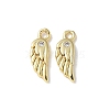 Brass Micro Pave Cubic Zirconia Charms KK-U057-16G-1