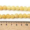 Natural Yellow Jade Beadd Strands X-G-A274-A01-8mm-5