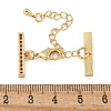 Rack Plating Brass Micro Pave Cubic Zirconia Chain Extender KK-A234-029B-G-3