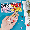 96Pcs Heart Plastic Lobster Claw Clasps FIND-SC0013-50-3