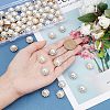 SUPERFINDINGS 80Pcs 2 Colors Sew on Rhinestone RESI-FH0001-46-3