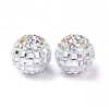 Polymer Clay Rhinestone Beads RB-L029-04A-3