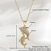 Ocean Summer Brass Pave Clear Cubic Zirconia Pendant Necklaces FS-WG8D1A7-14-1